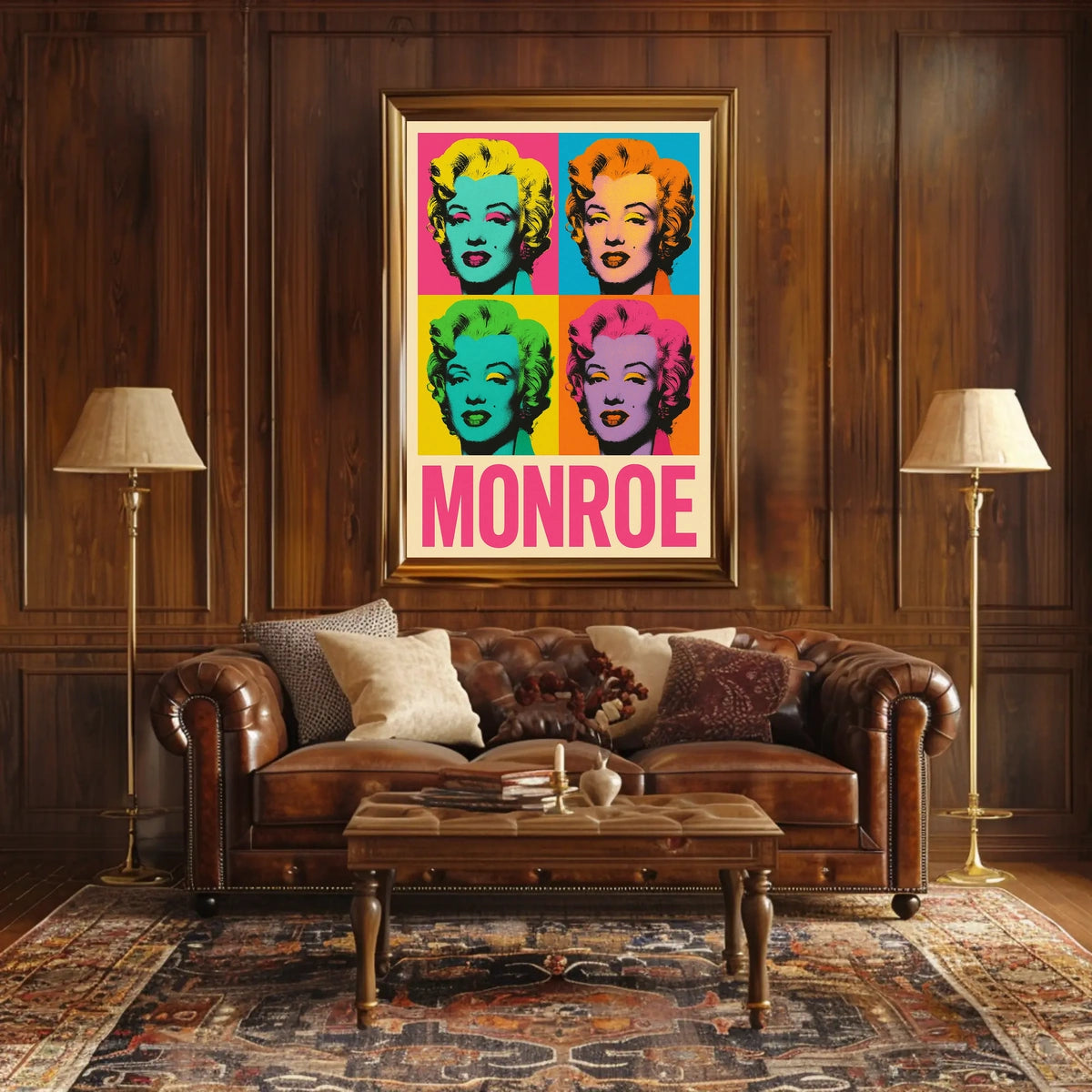Pop Art Tribute to Monroe Poster