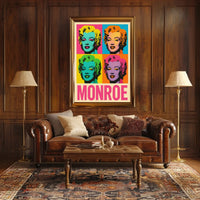 Pop Art Tribute to Monroe Poster