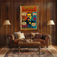 Grover Cleveland Twice Elected, Once Forgotten Poster PosterGoat