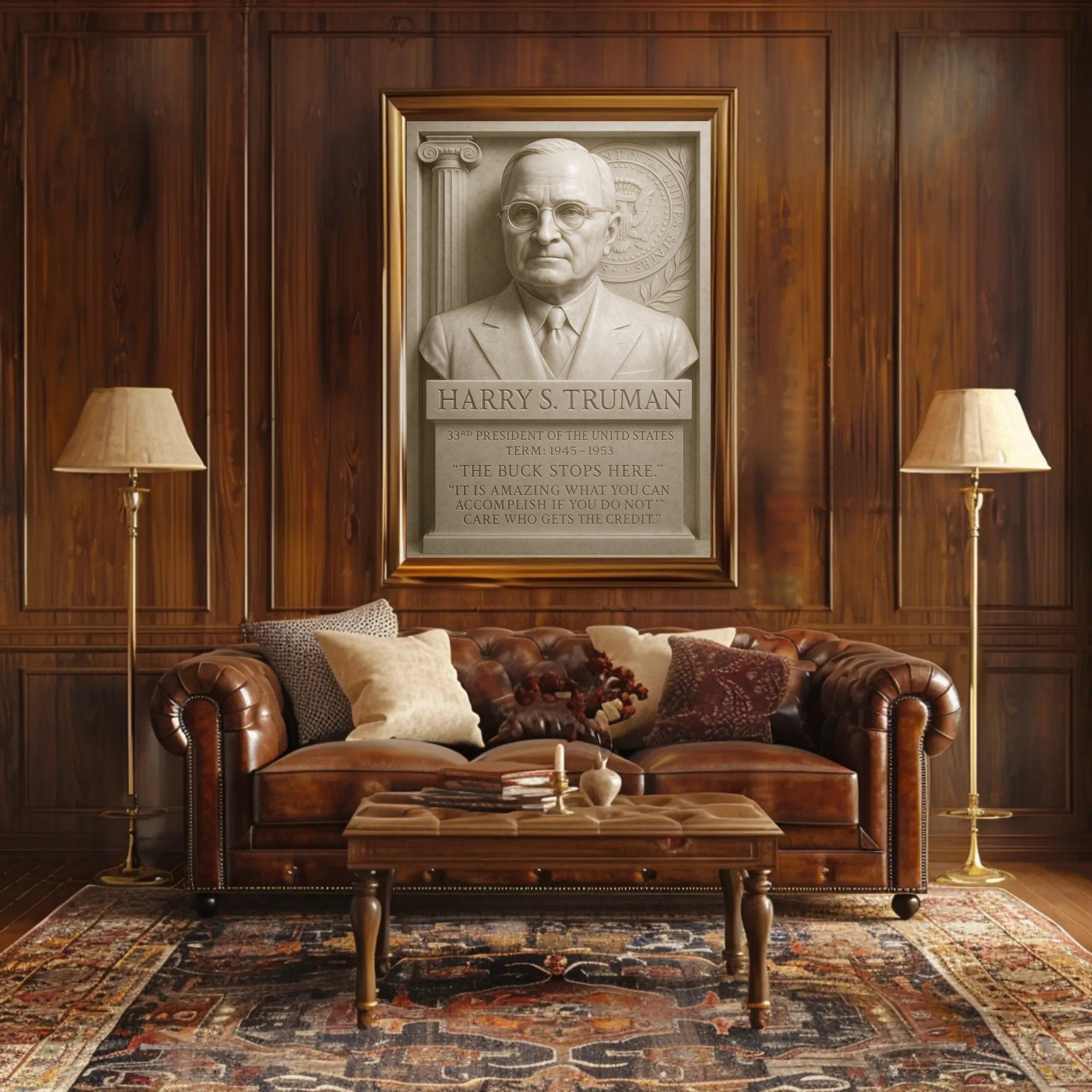 Harry S. Truman 33rd President Poster