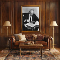Candid Working Portrait – Dwight D. Eisenhower Poster