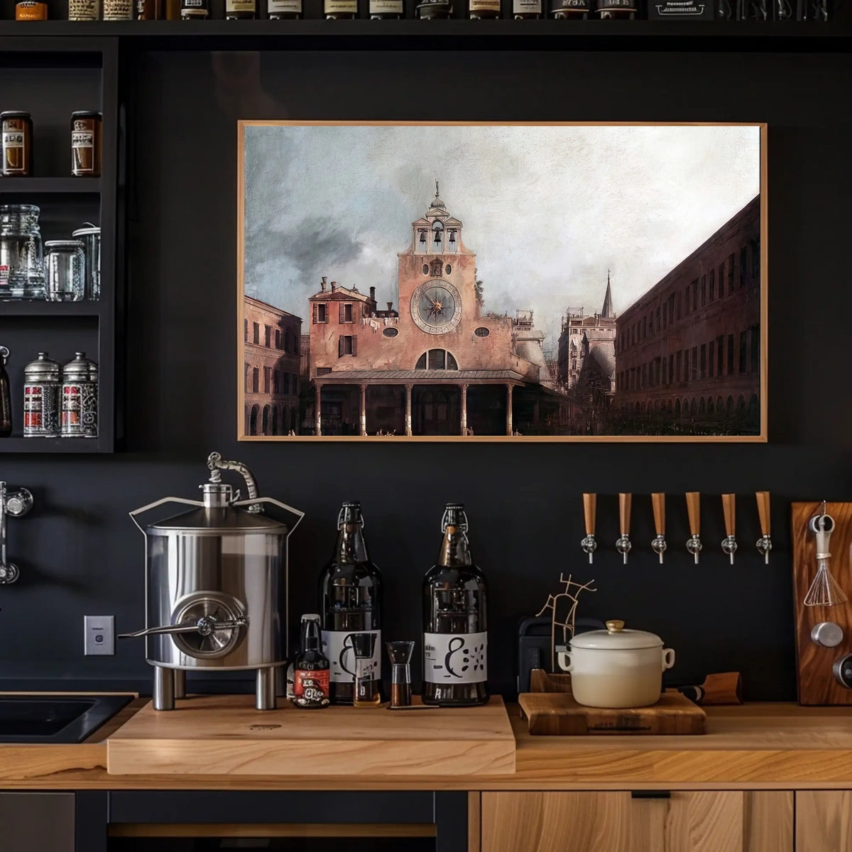 Timeless Venice Scene: Architectural Art in Heritage Poster