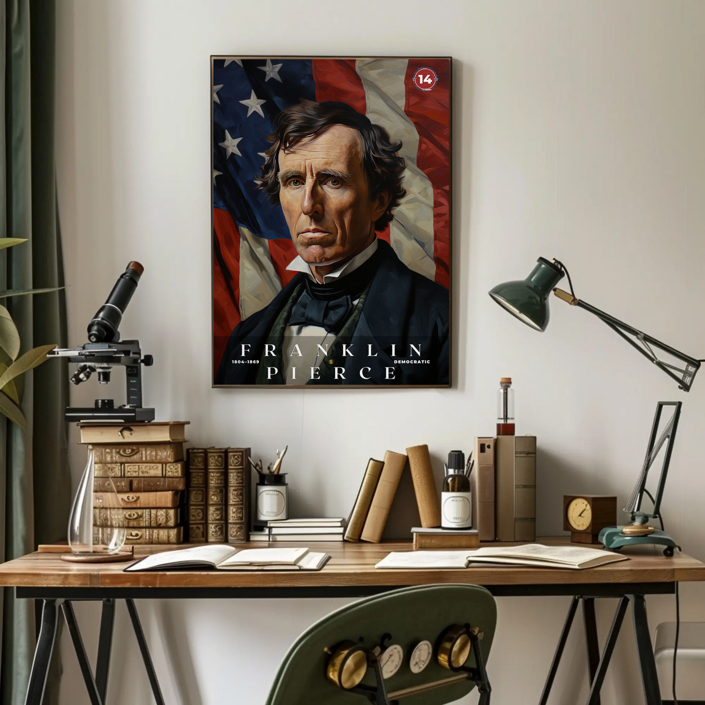 Franklin Pierce 14th President Of The United States Portrait
