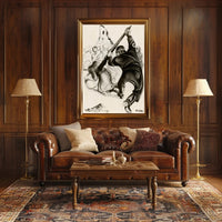 Oppression Depicted in Wartime Illustration Poster PosterGoat