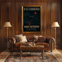 Martin B-57 Canberra Night Intruder Military Aircraft Poster