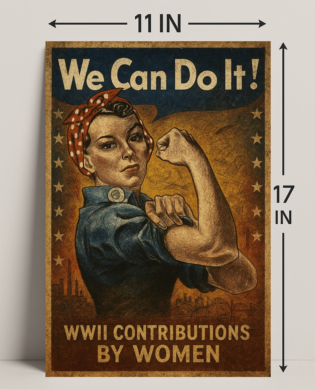 Empowering Women WWII Icon Propaganda Poster