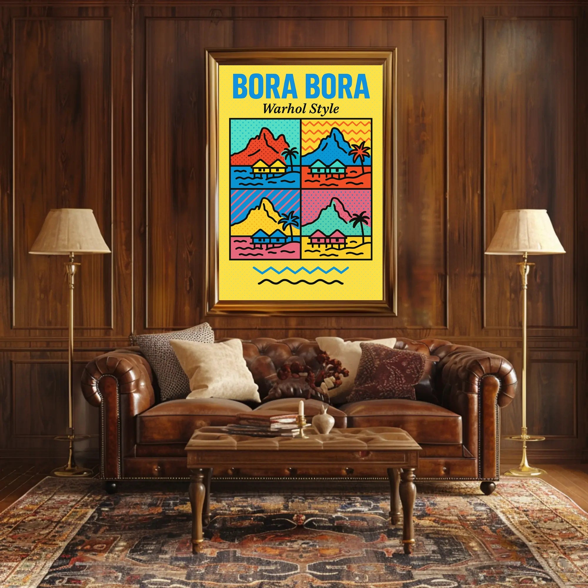Bora Bora Pop Art Travel Poster