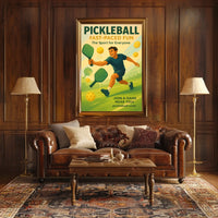 Pickleball Fast-Paced Fun Poster