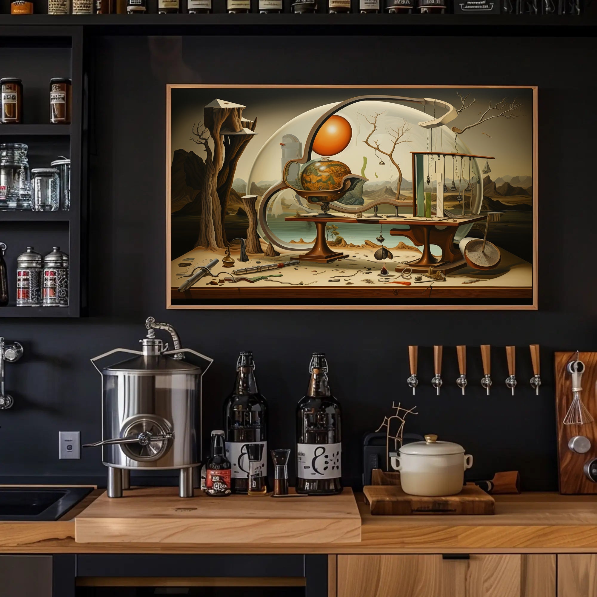 Surreal Scientific Dreamscape: Abstract or Artistic Poster