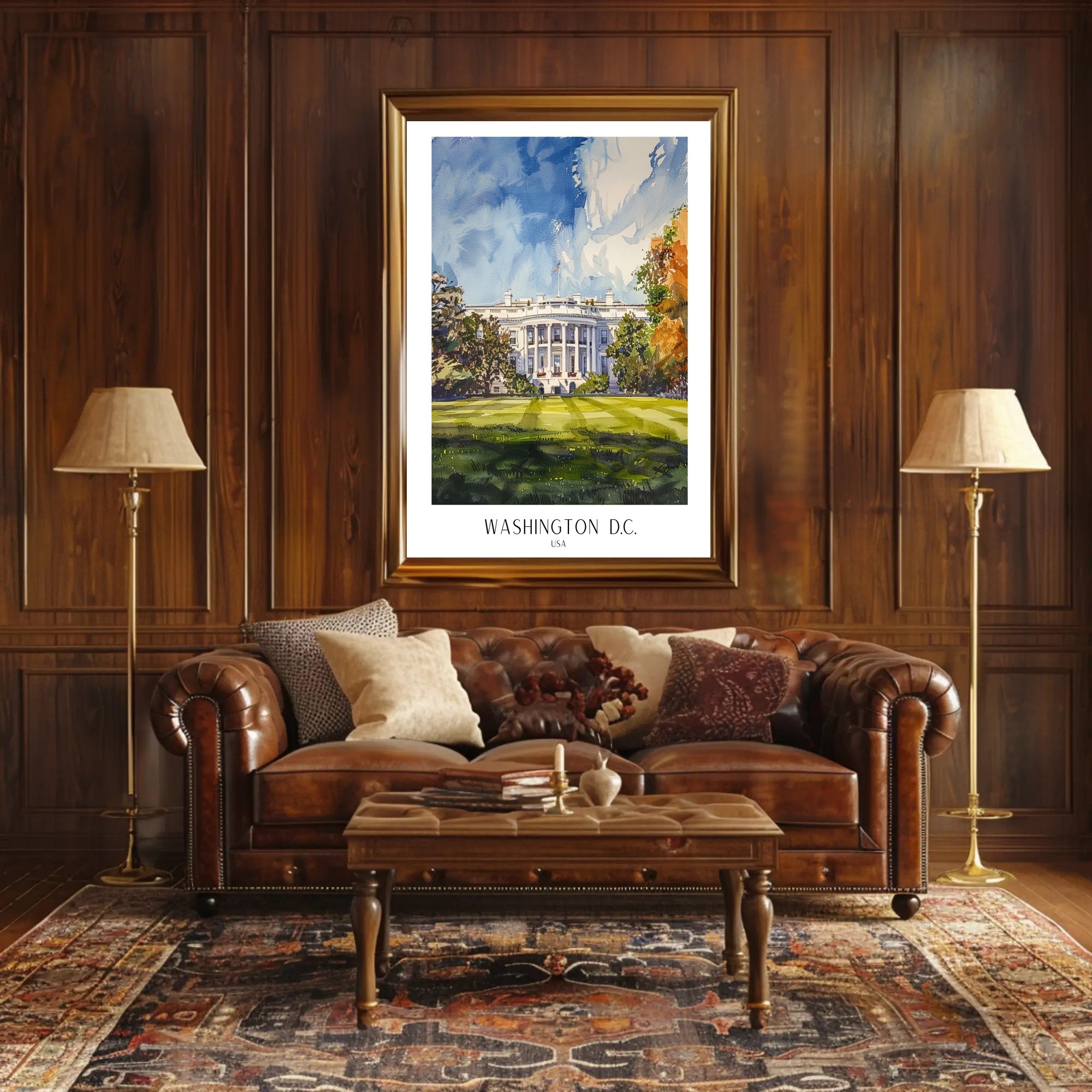 The White House in Washington D.C Poster PosterGoat