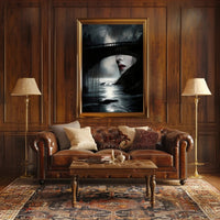Haunting Surrealism Landscape Bridge Artistic Poster PosterGoat