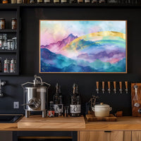 Mystical Mountain Landscape Poster