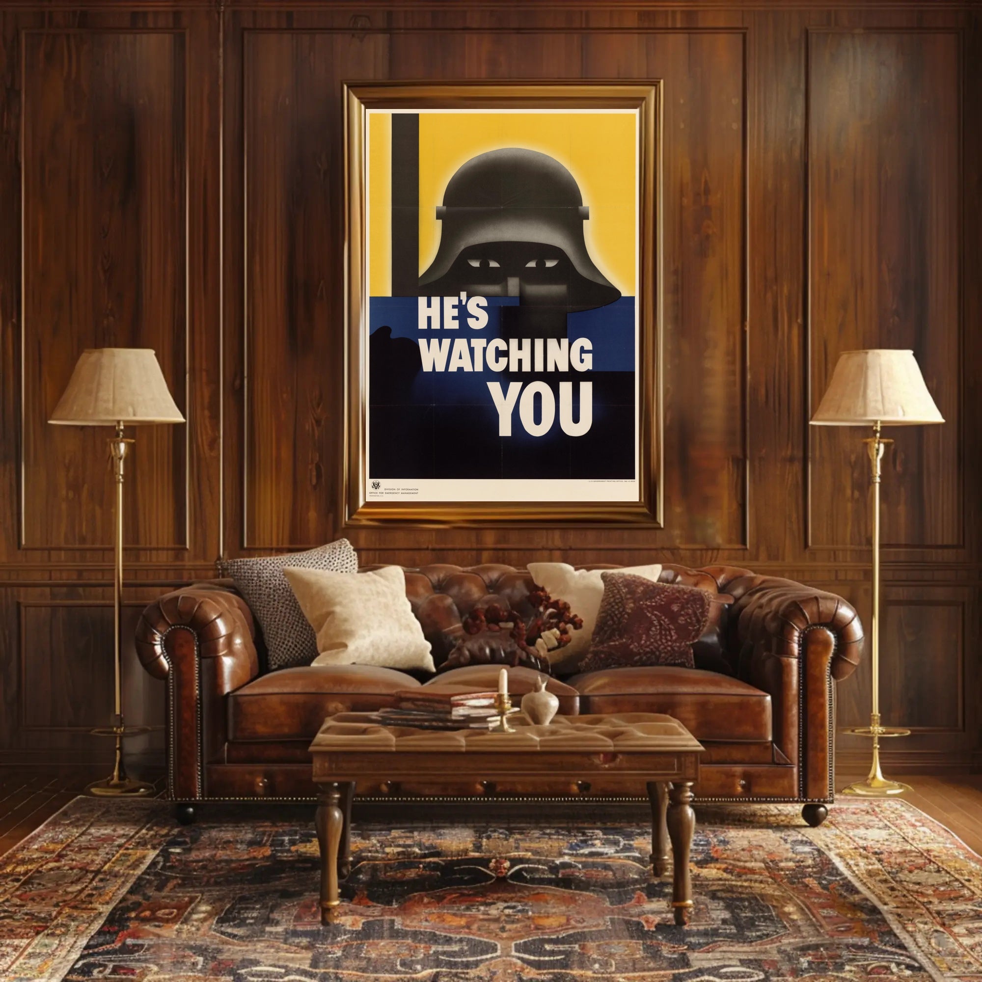 He's Watching You Poster PosterGoat