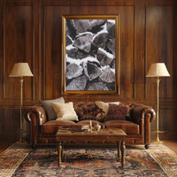 Rustic Winter Serenity Photorealistic Abstract or Artistic Poster