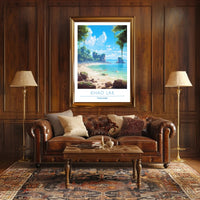 Serene Coastal Escape Poster