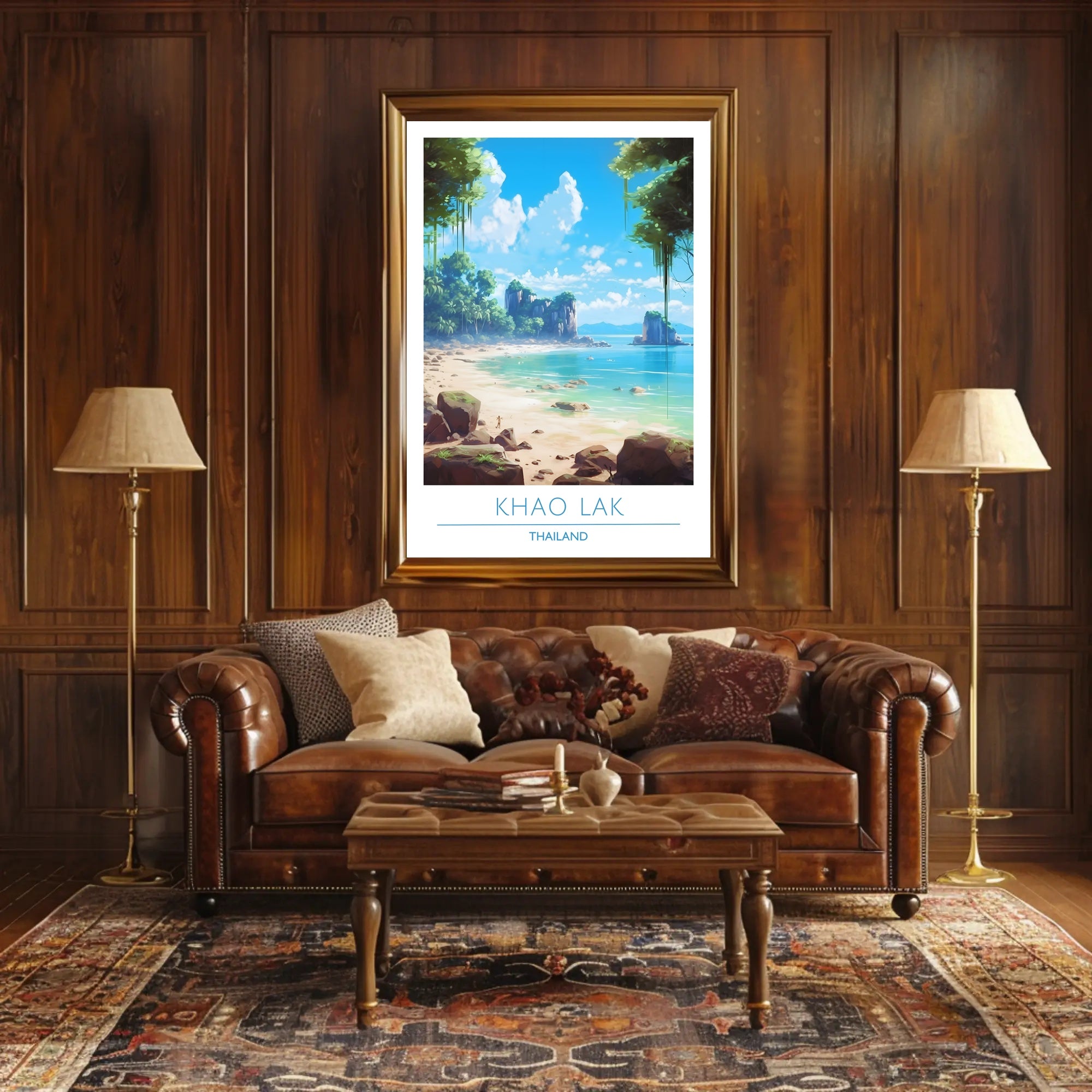 Serene Coastal Escape Poster