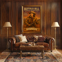 Buffalo Bill Legend Of Wild West Poster Vintage Wall Art