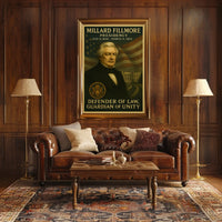 Millard Fillmore Defender of Law Historical Poster