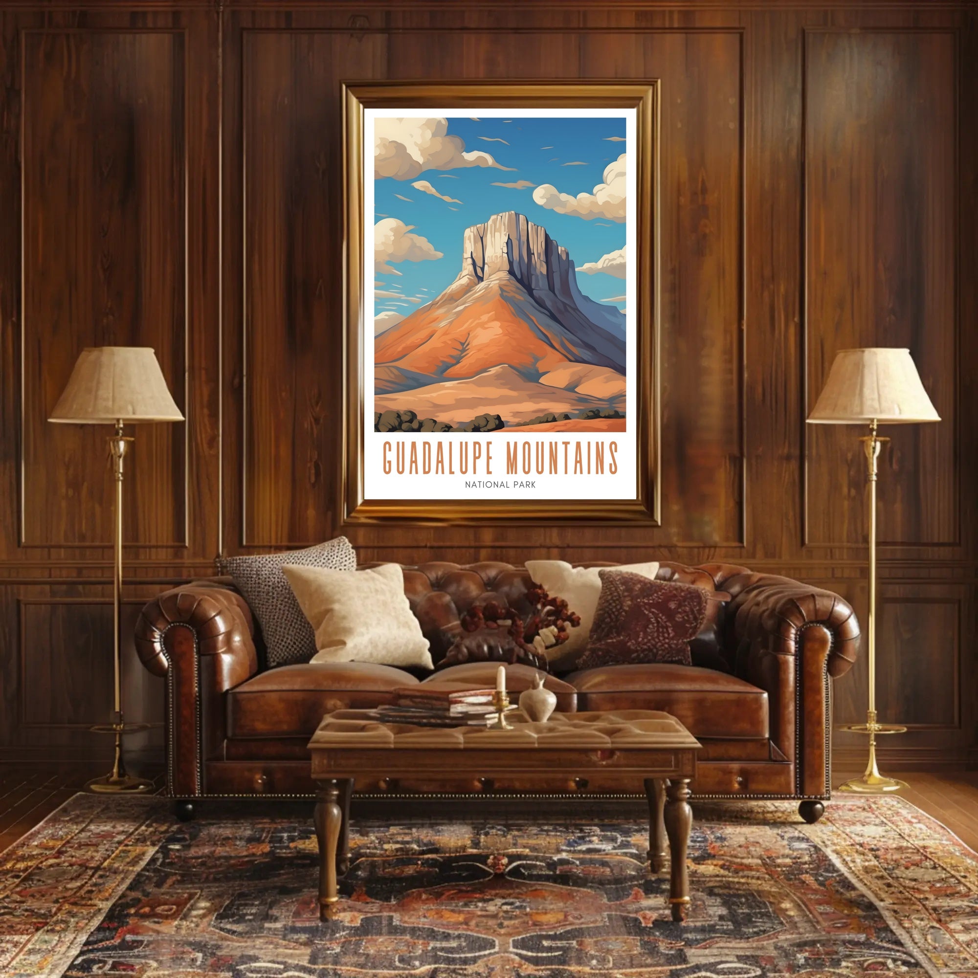 Guadalupe Mountains National Park Poster Scenic Print