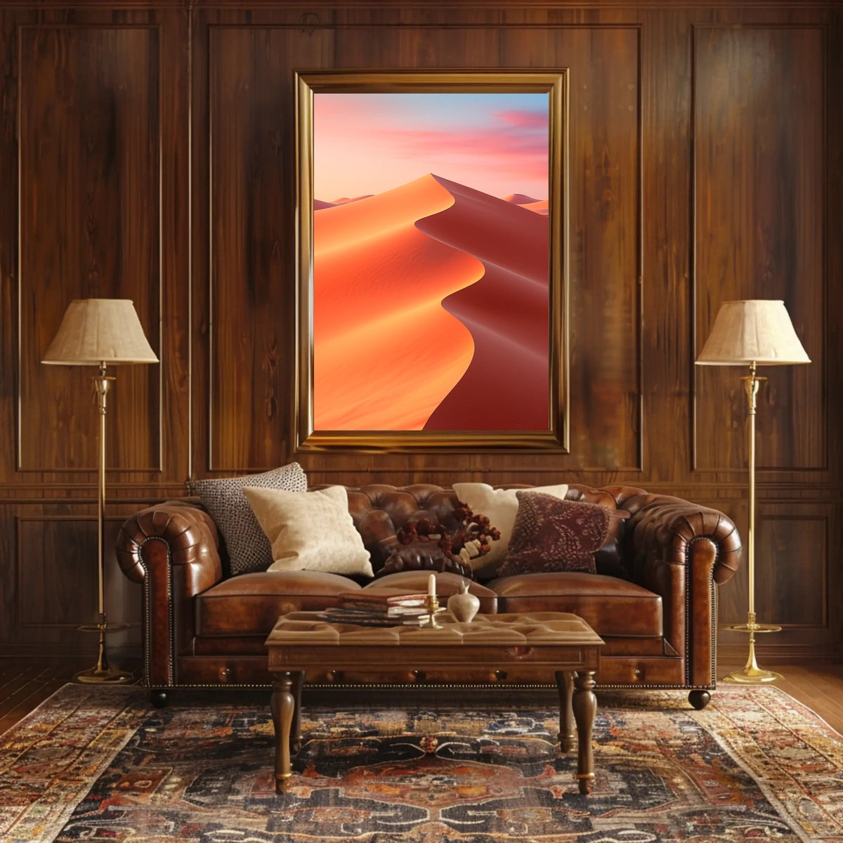 Desert Dunes at Sunset Poster