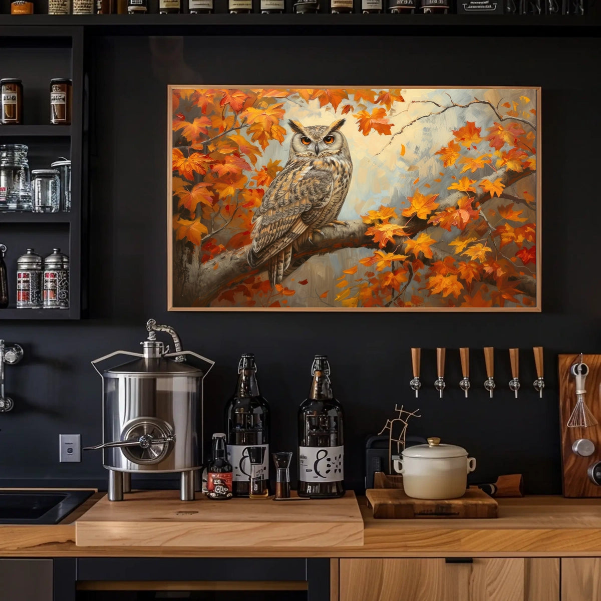 Autumn Owl Poster