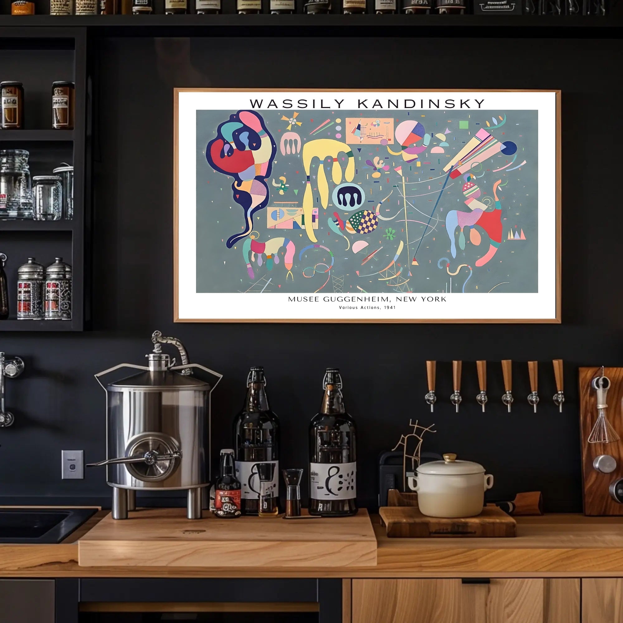 Wassily Kandinsky Various Actions Poster