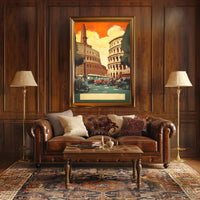Vibrant Roman Streetscape Poster