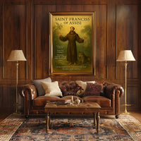 Saint Francis Religious Iconography Cultural Heritage Poster