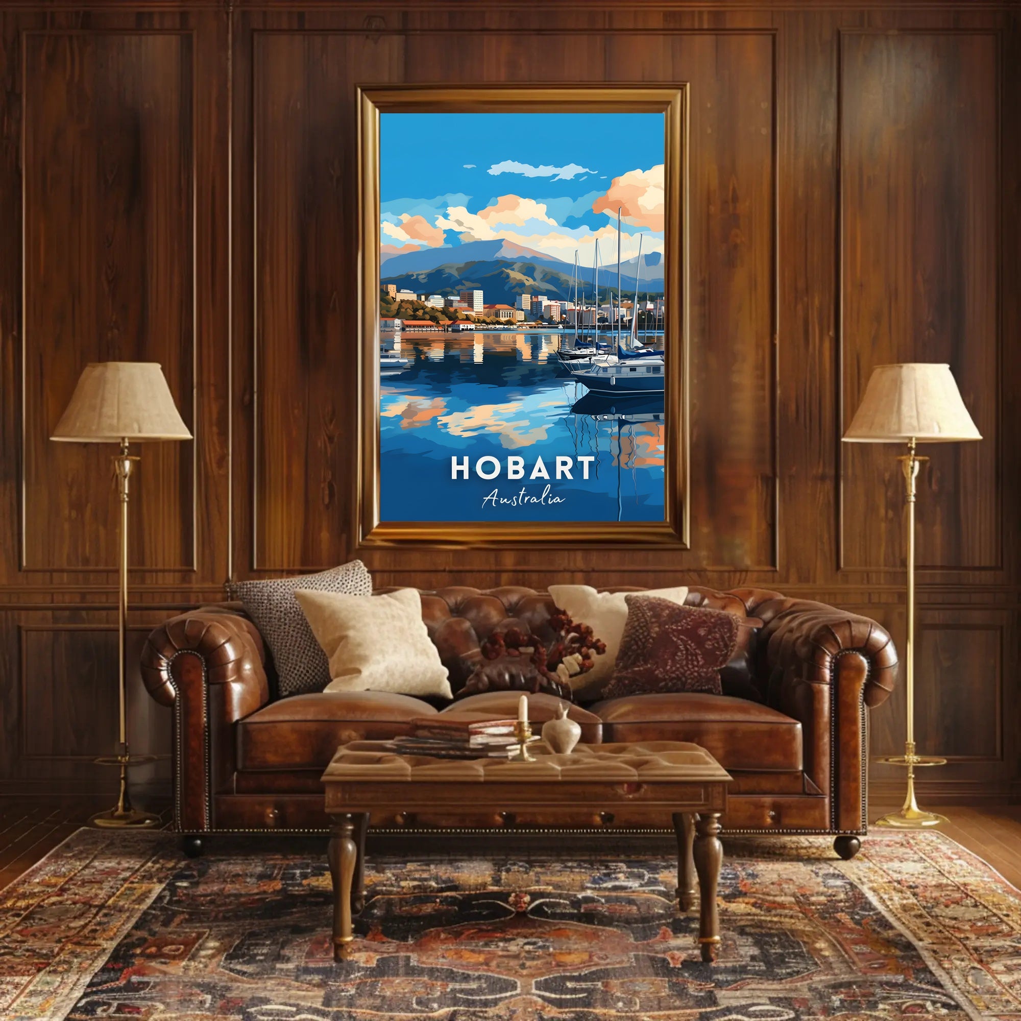 Hobart Scenic Harbor Travel Poster