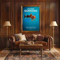 Flying Gurnard Exotic Sea Creature Poster PosterGoat