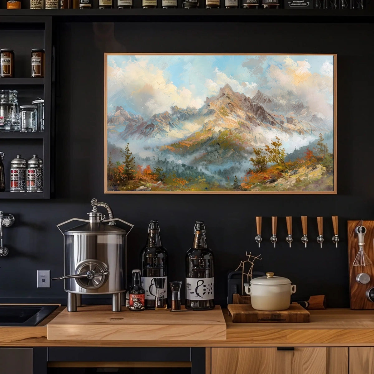 Serene Mountain Landscape Poster