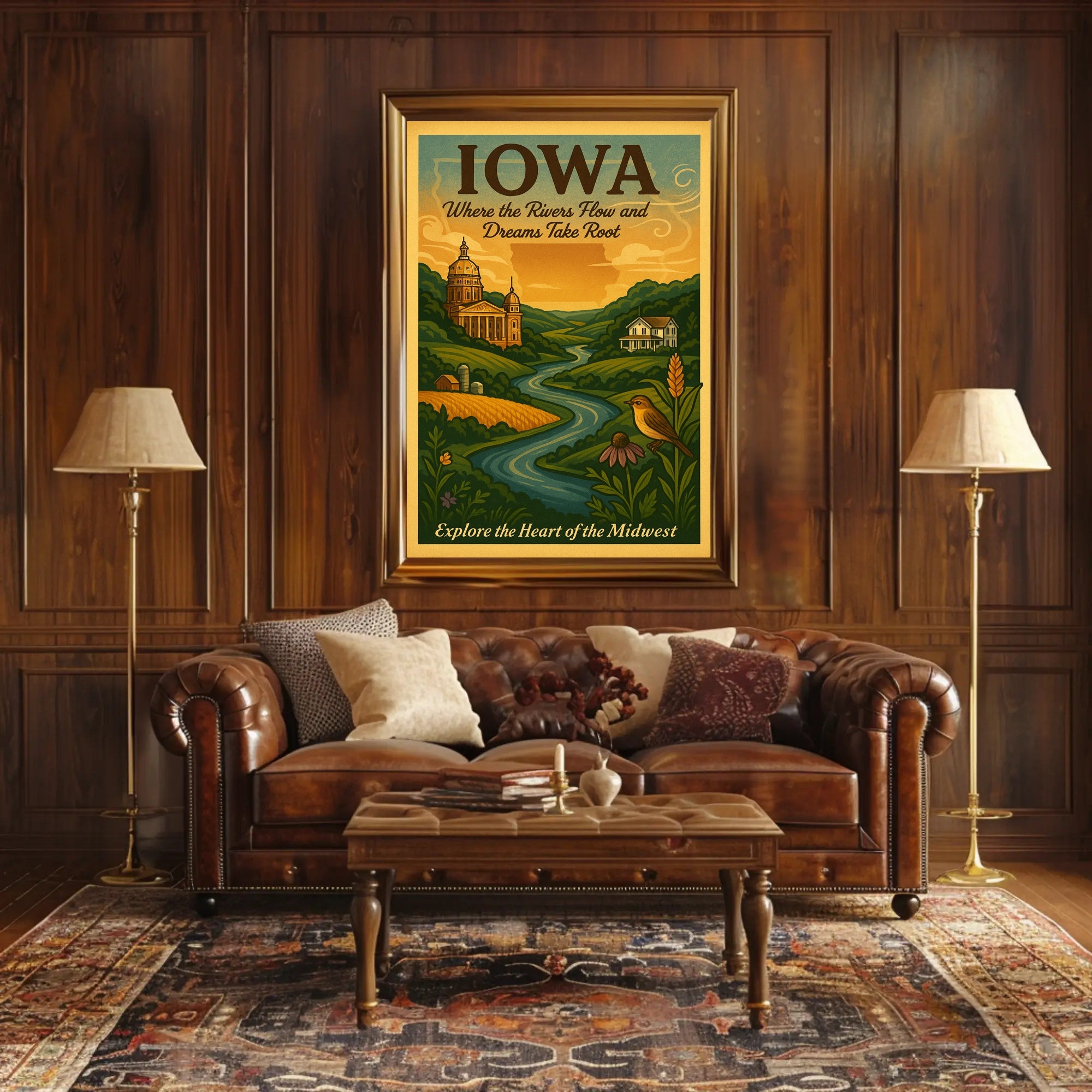 Explore The Heart Of The Midwest Poster
