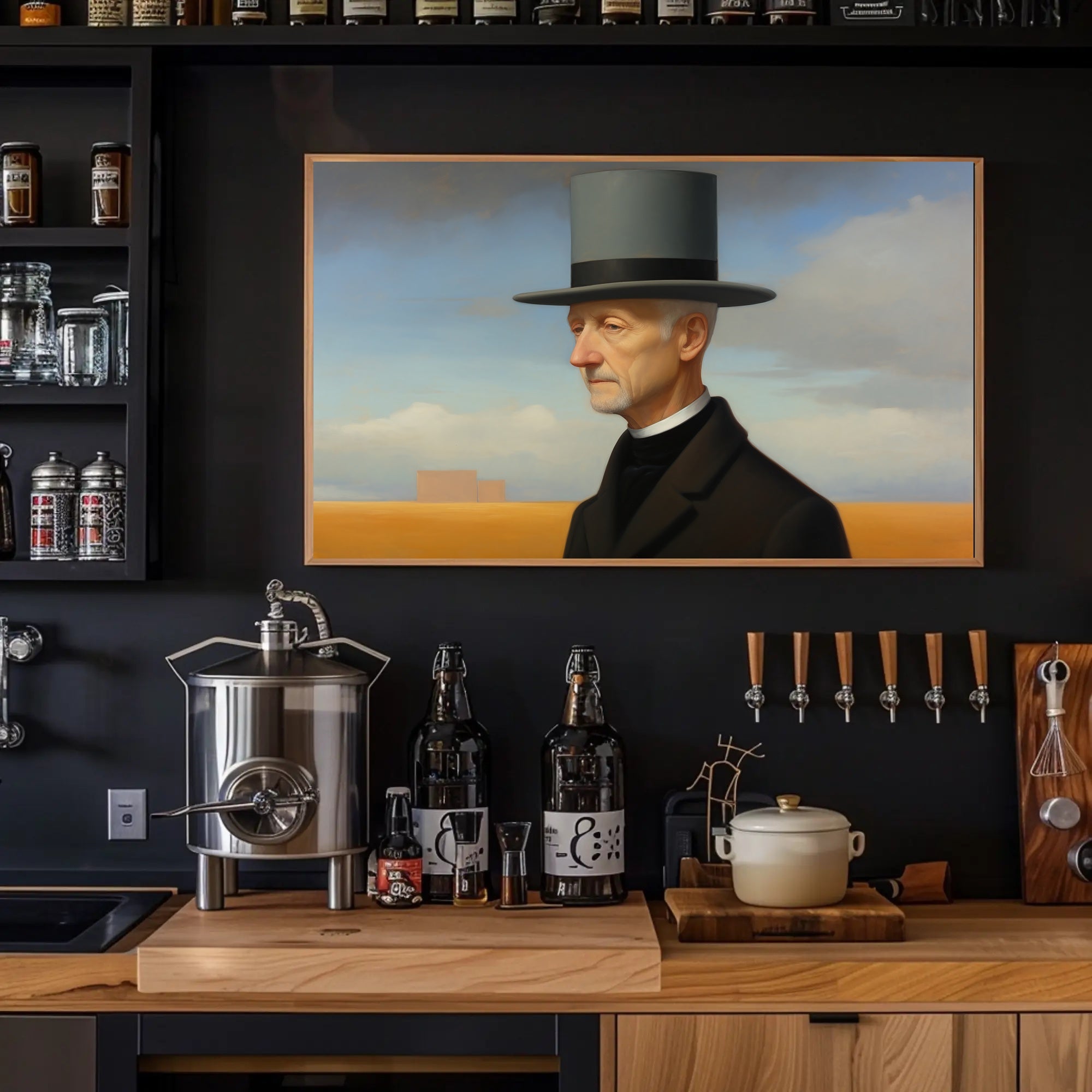 Timeless Elegance: Man in Top Hat Historical Poster