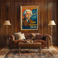 Albert Einstein Theory Of Relativity Poster