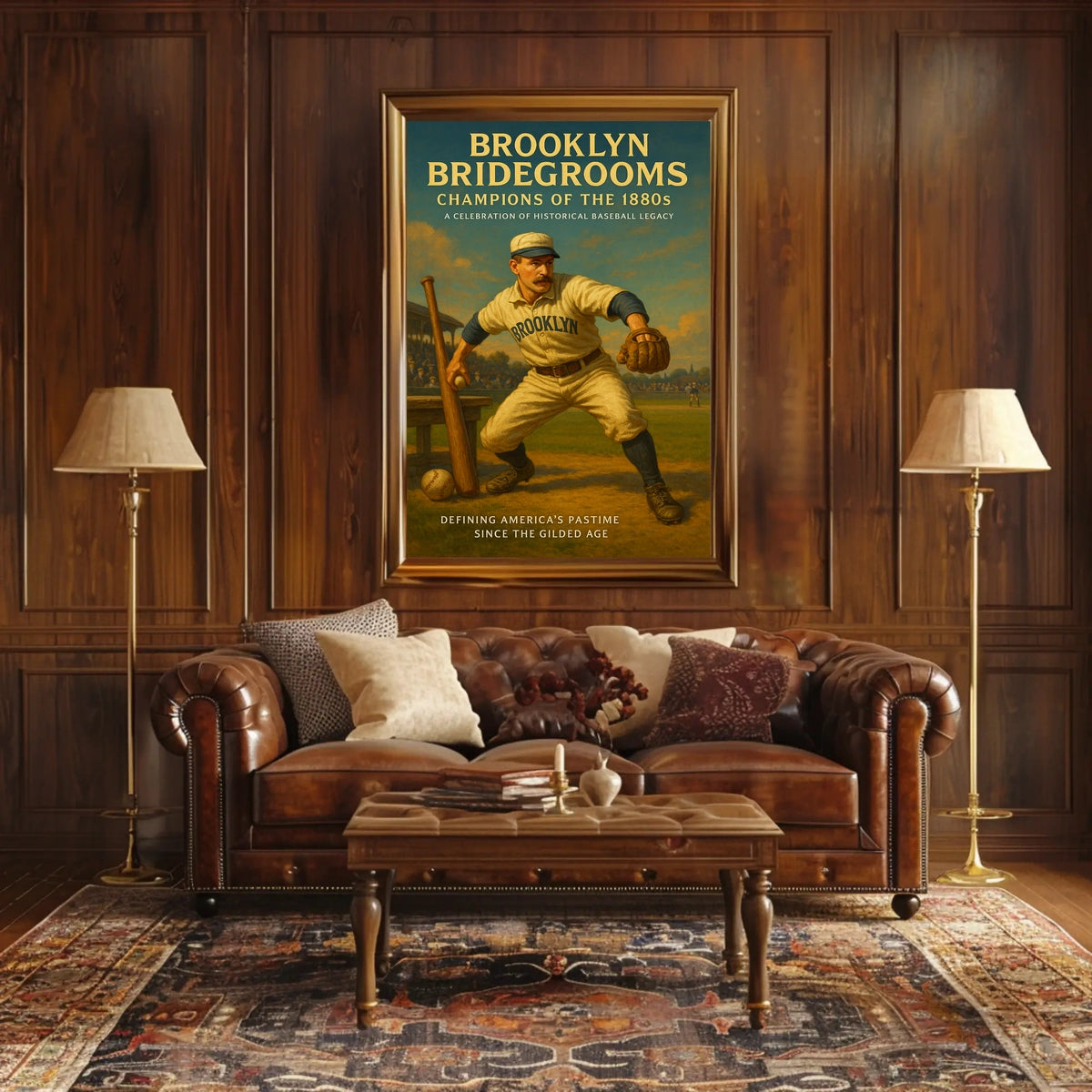 Brooklyn Bridegrooms Champions of the 1880s Poster