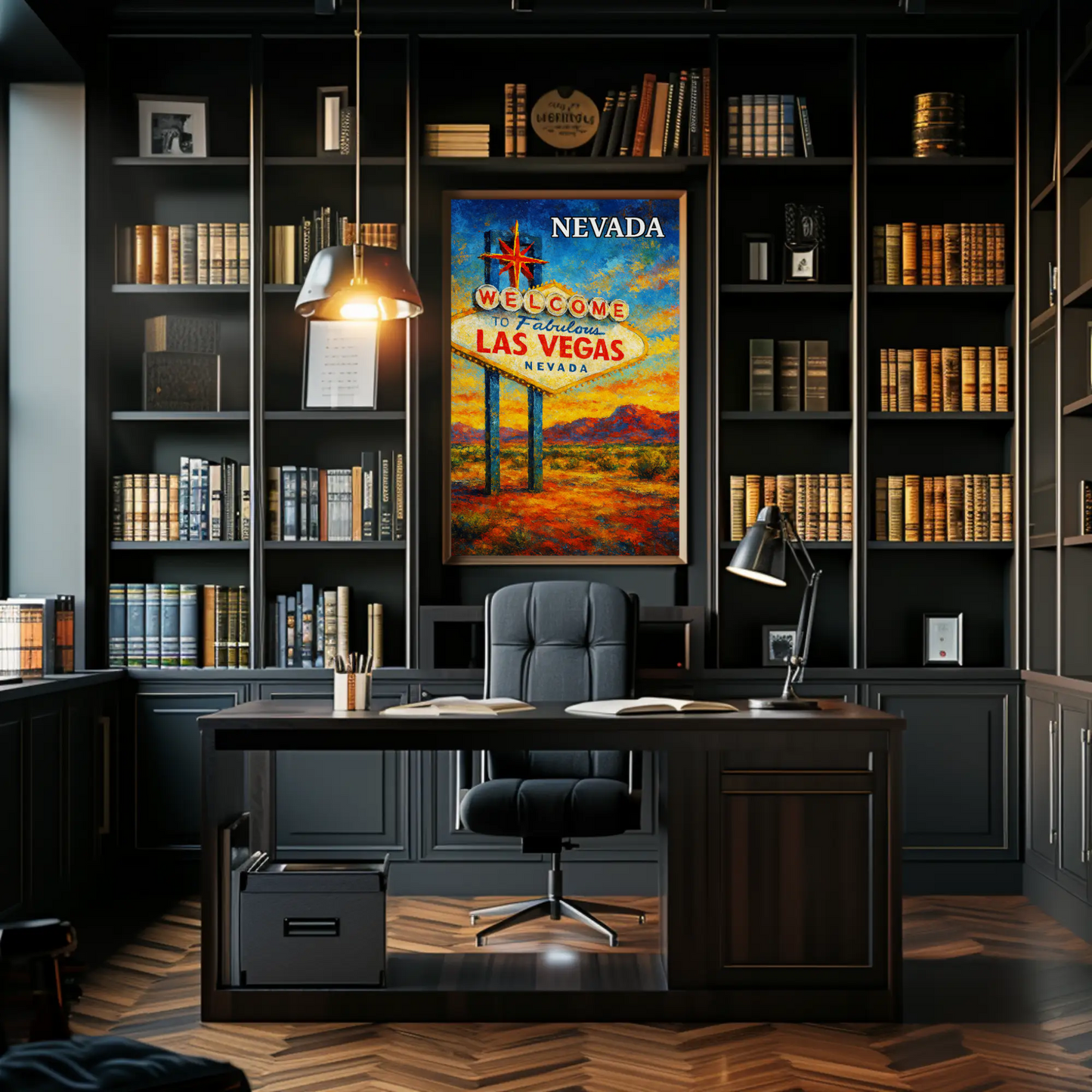 Las Vegas Nevada Vintage Welcome Sign Poster