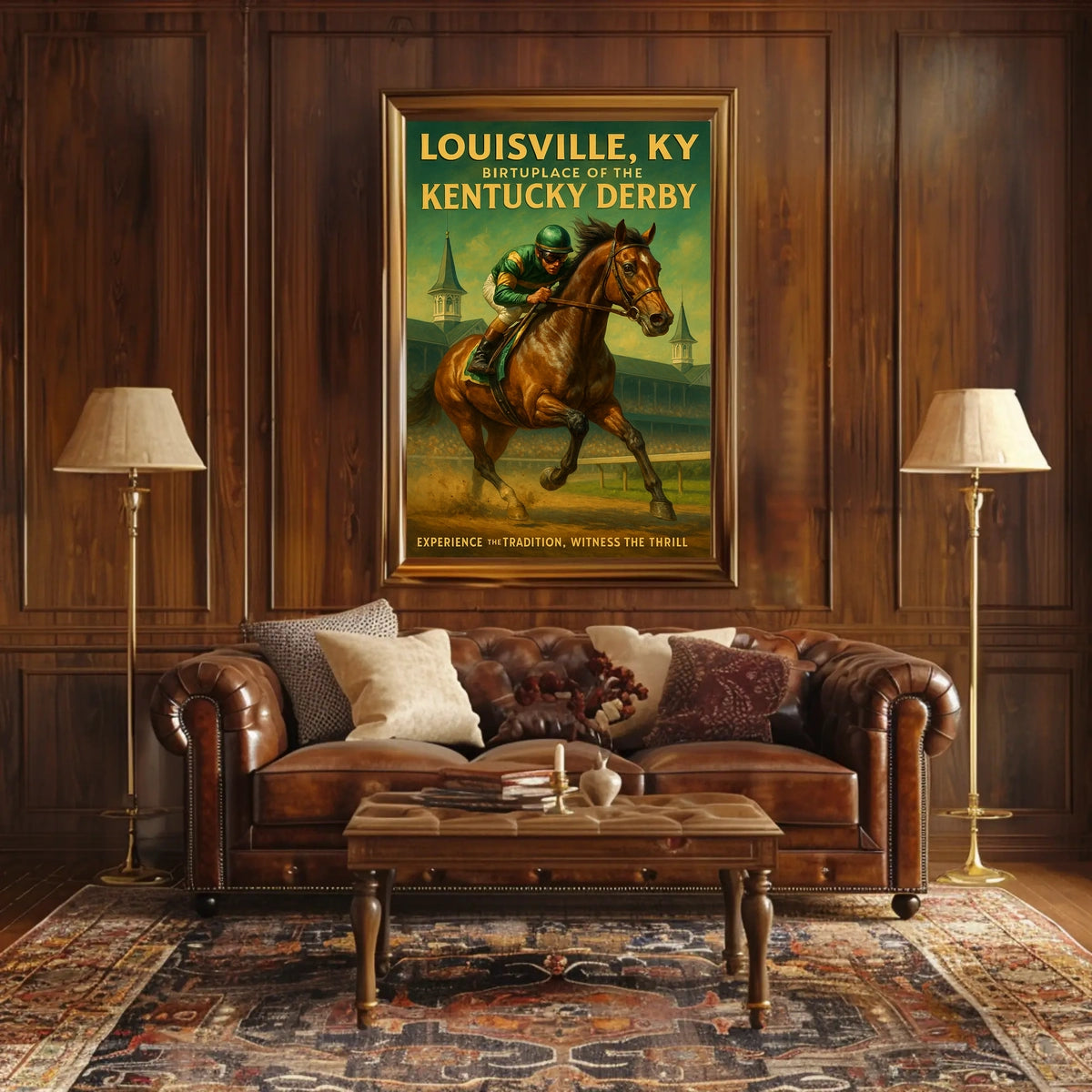 Louisville, KY Birthplace of the Kentucky Derby Poster