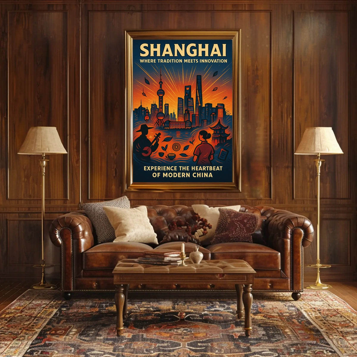Shanghai Where Tradition Meets Innovation Poster