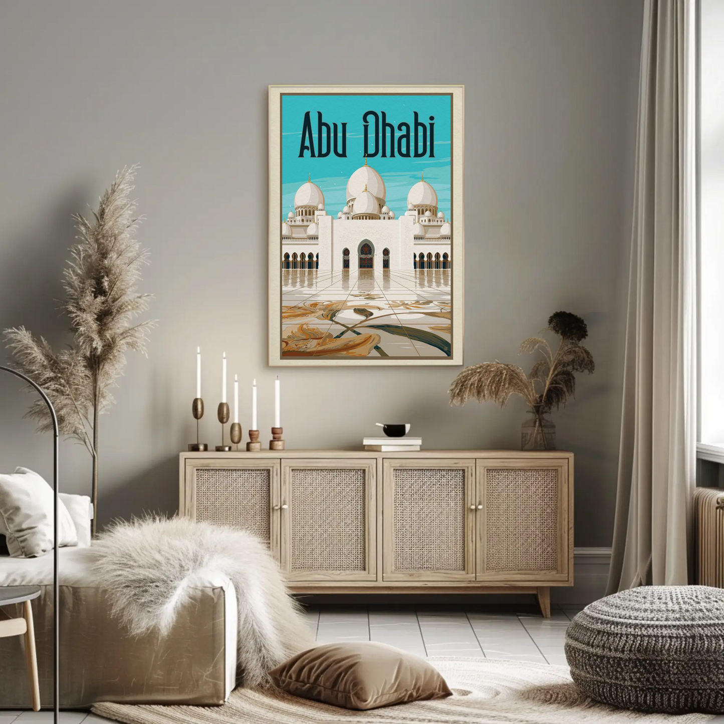 Abu Dhabi Vintage Poster