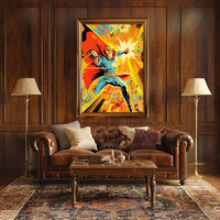 Dynamic Heroic Charge Poster