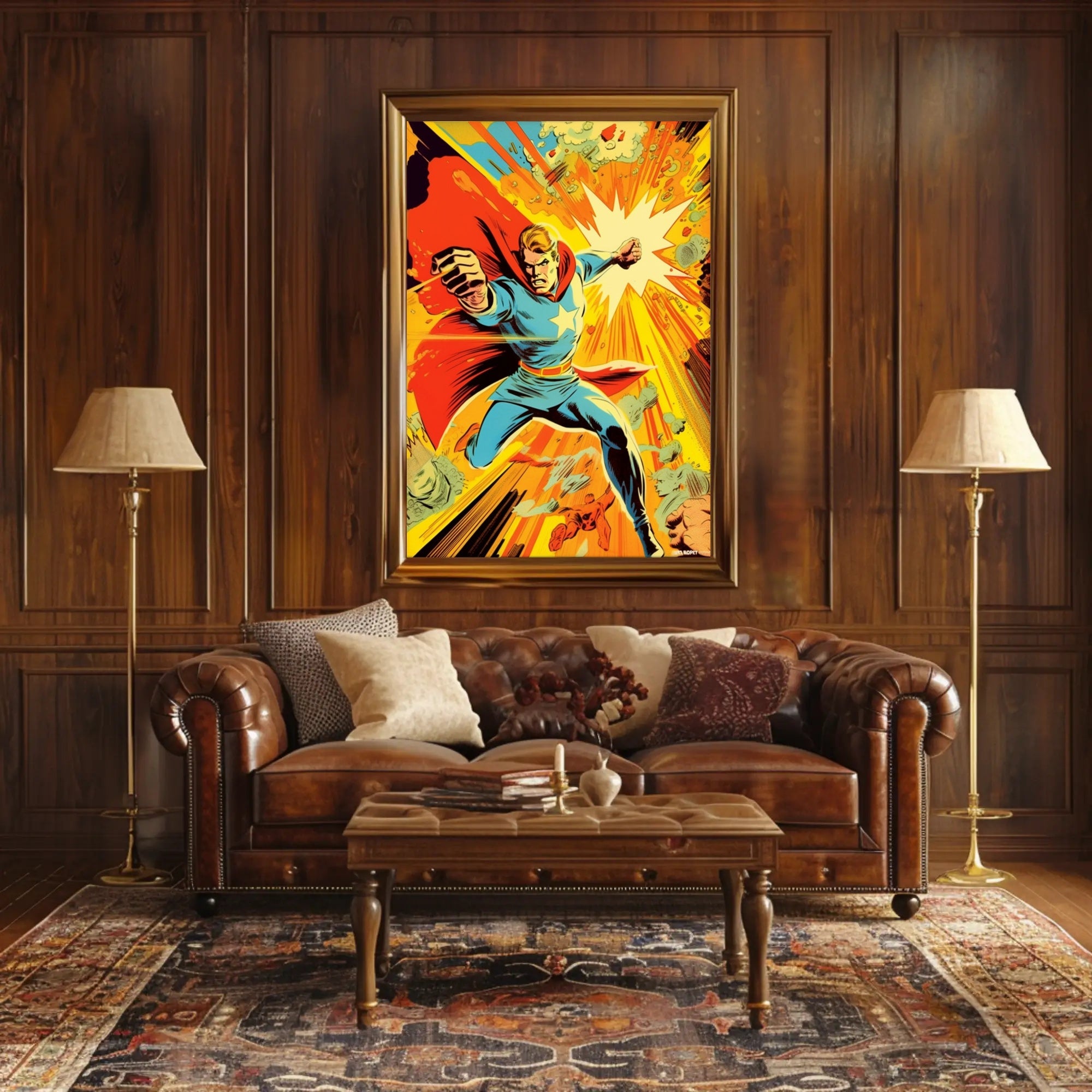 Dynamic Heroic Charge Poster