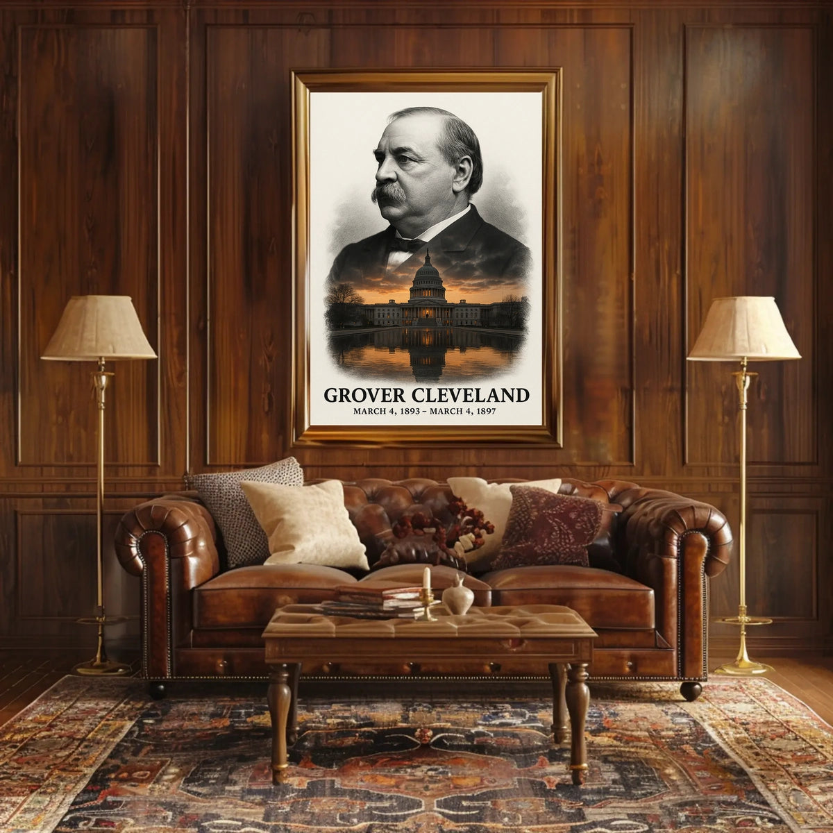 Grover Cleveland 24th President of the United States Reflections Poster