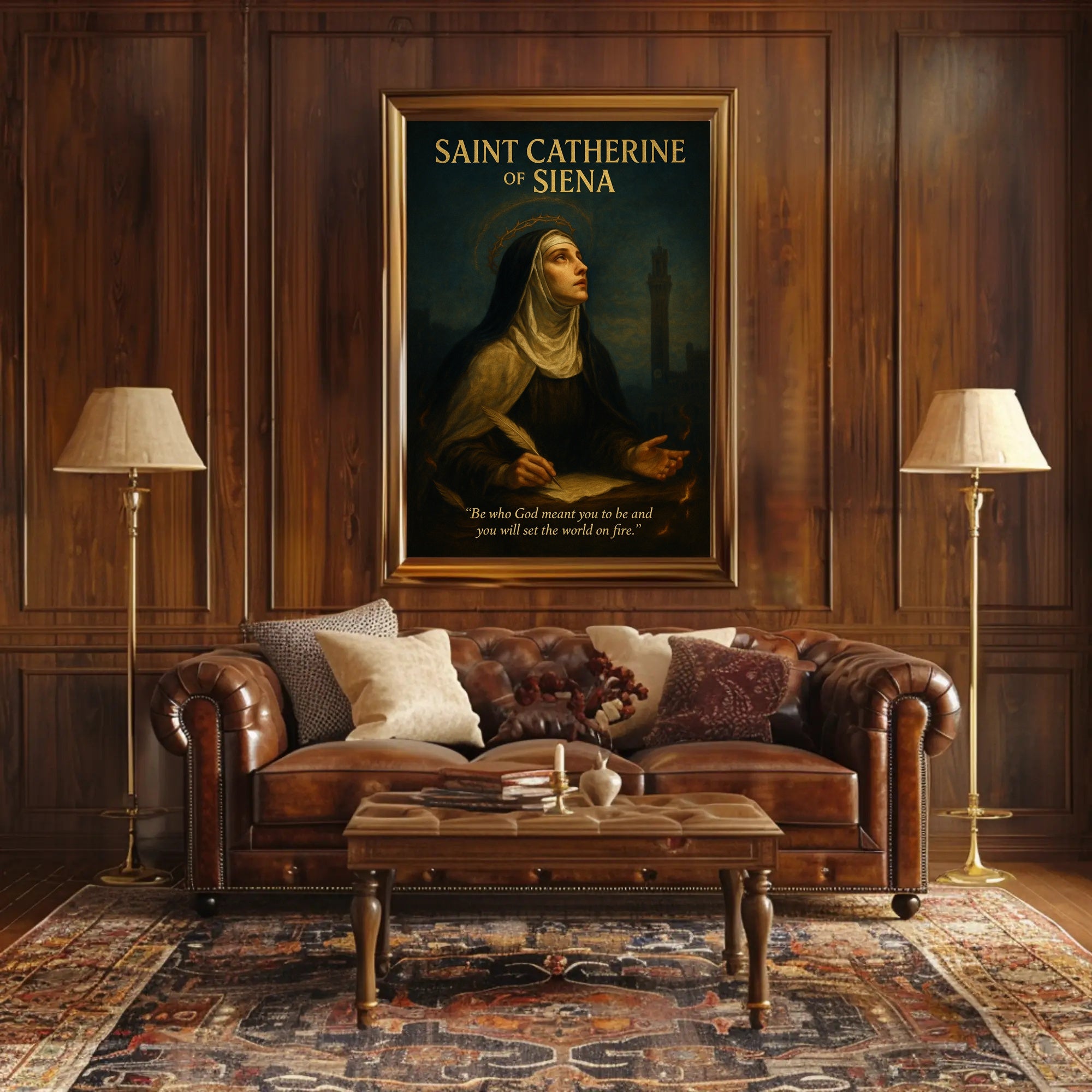 Saint Catherine of Siena Poster PosterGoat