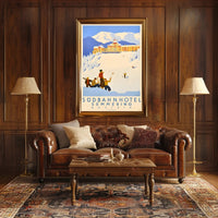 Semmering Ski Adventure Vintage Travel Poster PosterGoat