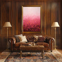 Abstract Pink Landscape Poster Modern Wall Art