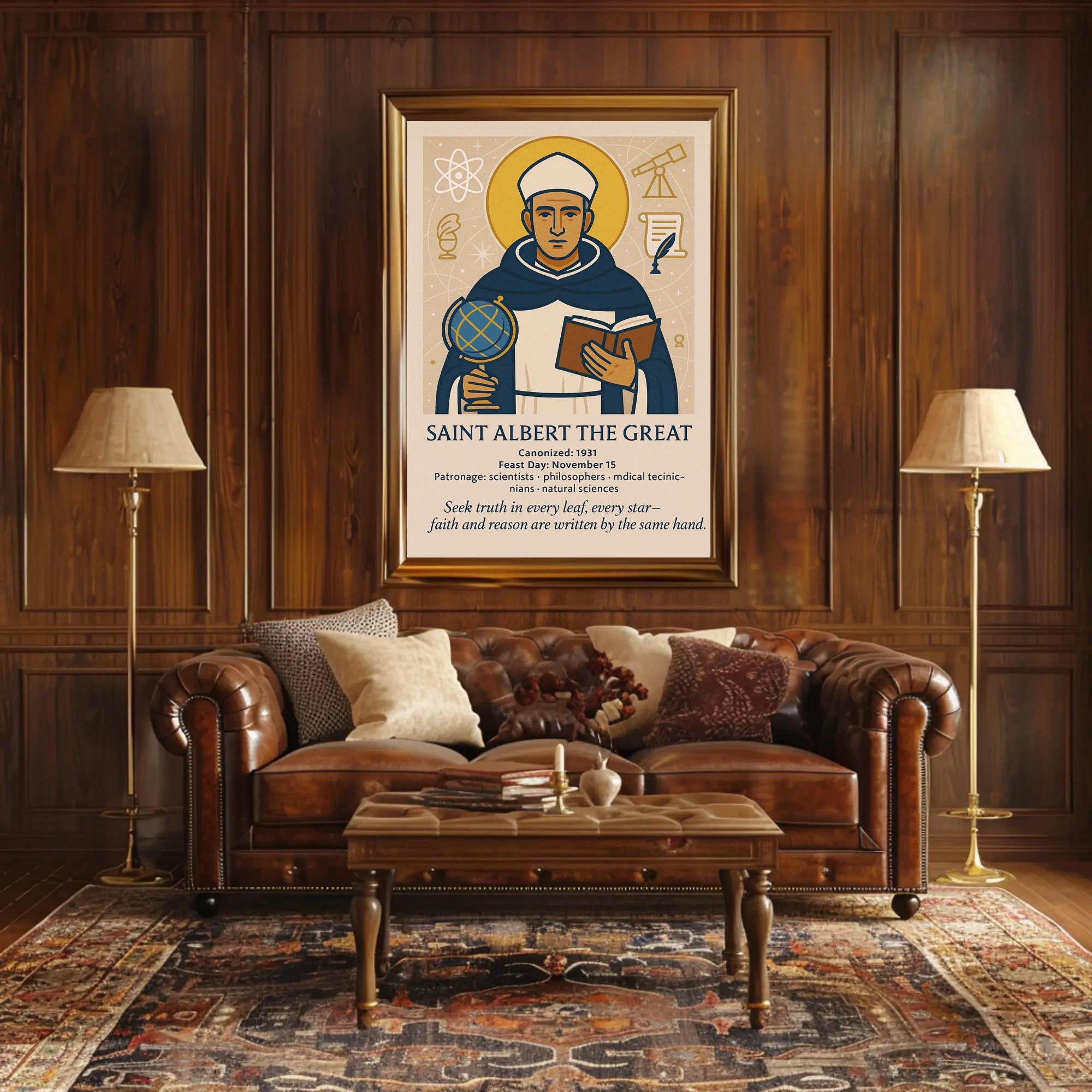 Saint Albert the Great Poster PosterGoat