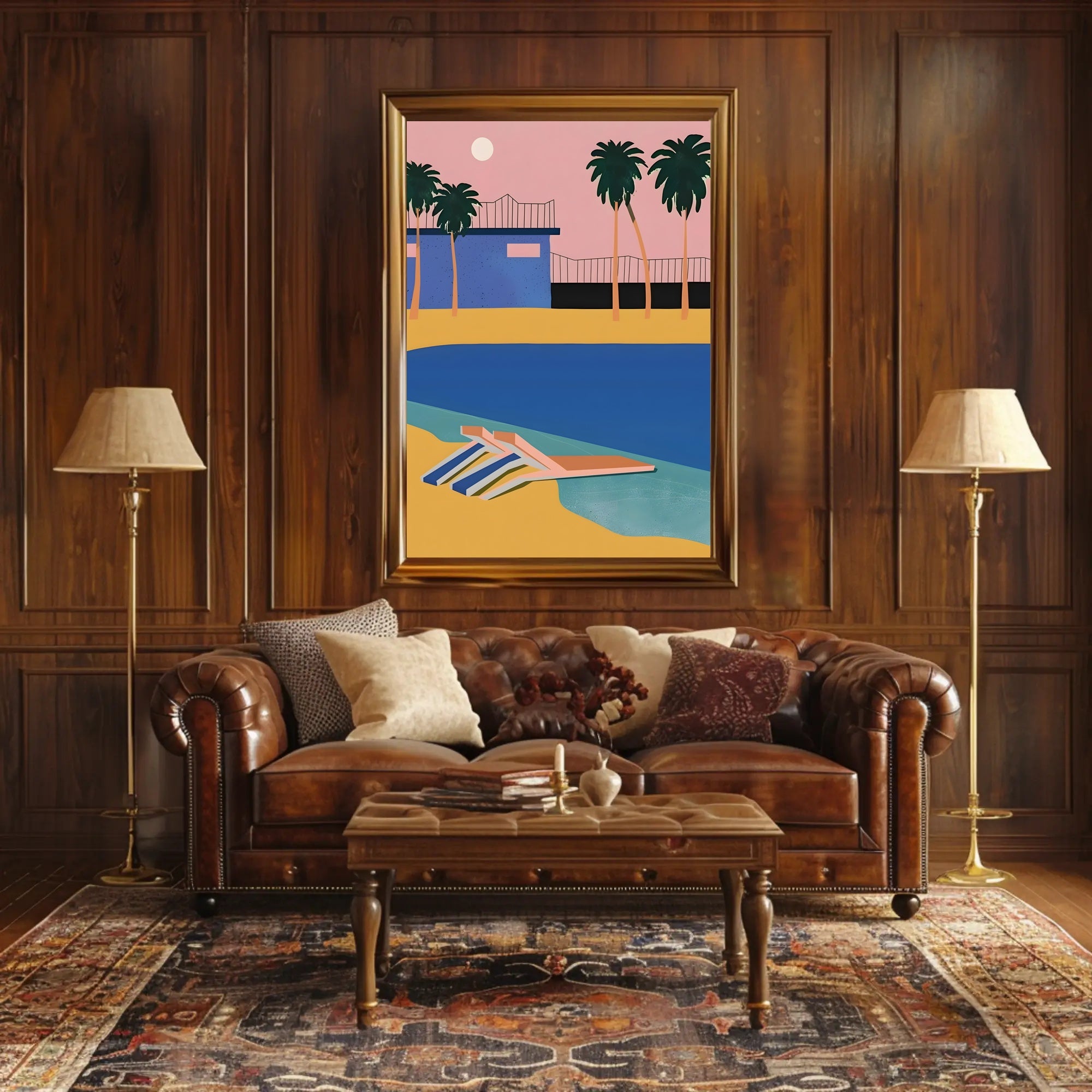 Tropical Sunset Retreat Poster