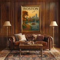 Boston Where History Meets the Harbor Poster