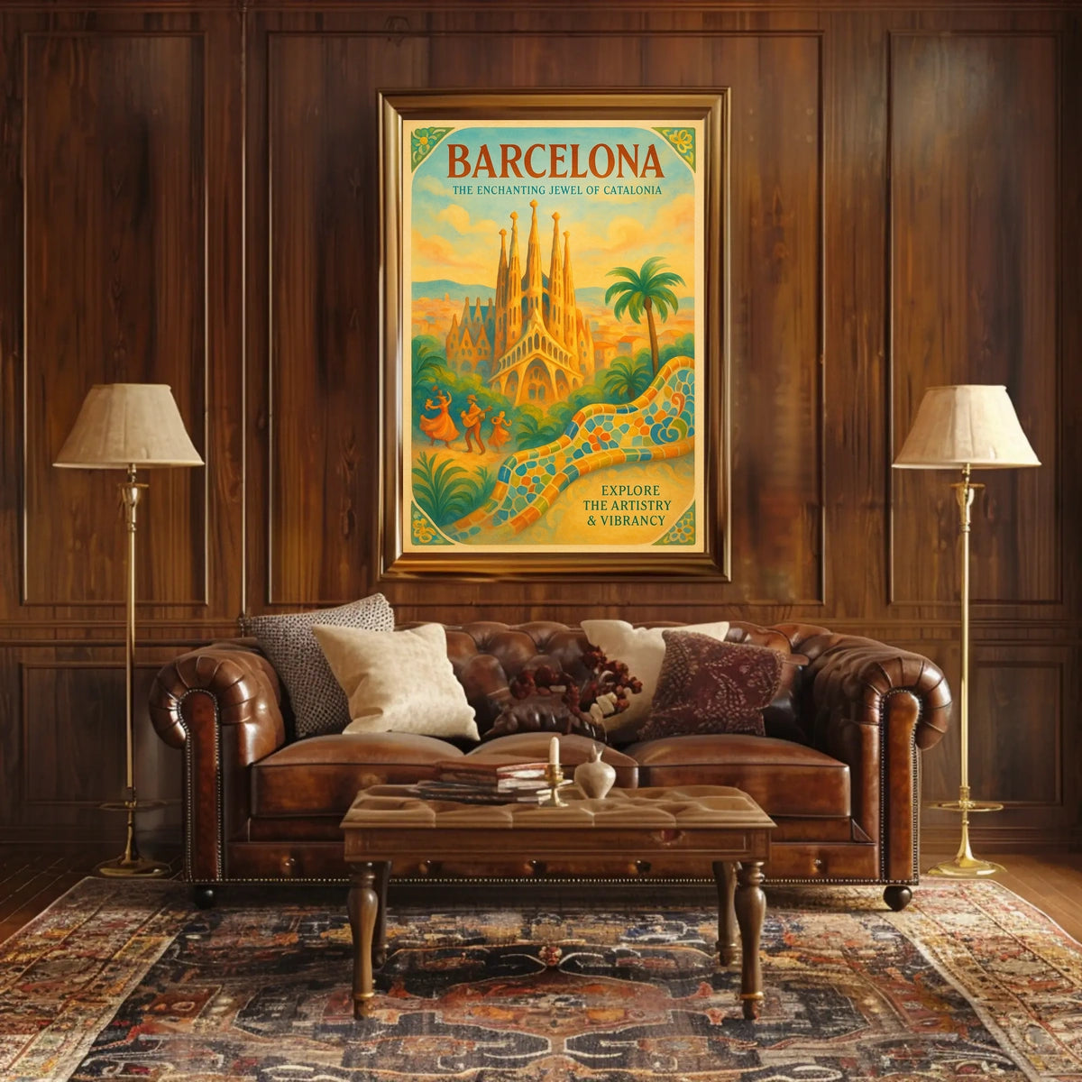 Barcelona The Enchanting Jewel of Catalonia Poster