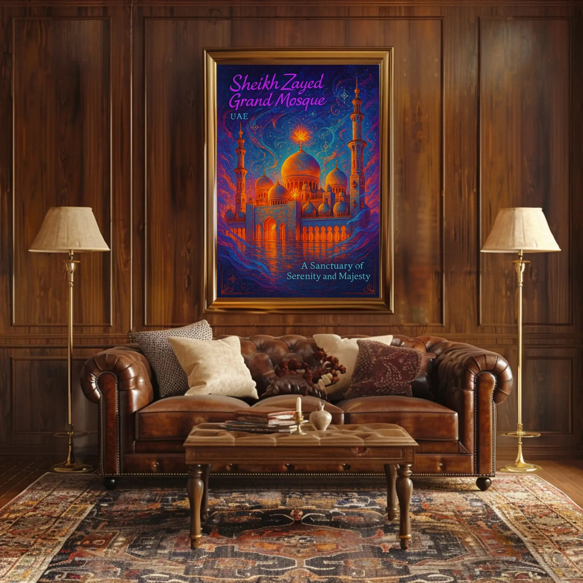 Sheikh Zayed Grand Mosque A Sanctuary of Serenity Poster